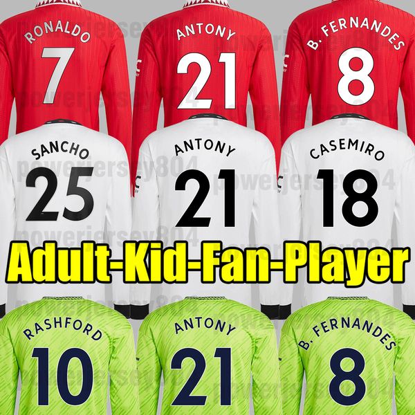 22 23 manchester utd soccer jersey long sleeve erikson martinez sancho varane greenwood rashford football shirts 2022 2023 men kids kits man, Black;yellow
22 23 manchester utd soccer jersey long sleeve erikson martinez sancho varane greenwood rashford football shirts 2022 2023 men kids kits man, Black;yellow