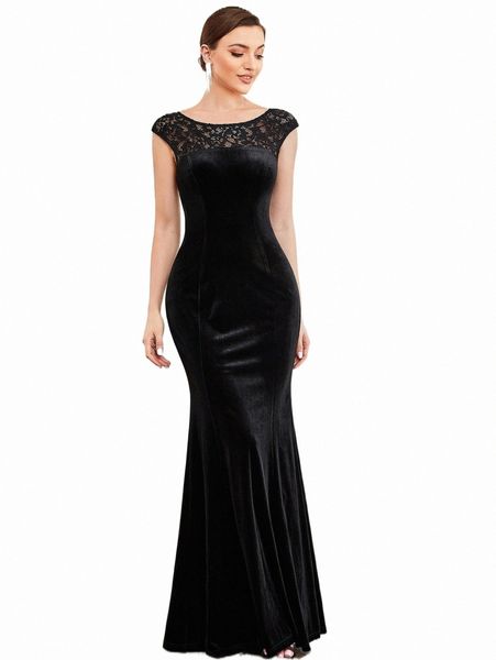 casual dresses ever-pretty contrast lace mermaid hem velvet prom dress z0oj#, Black;gray
casual dresses ever-pretty contrast lace mermaid hem velvet prom dress z0oj#, Black;gray