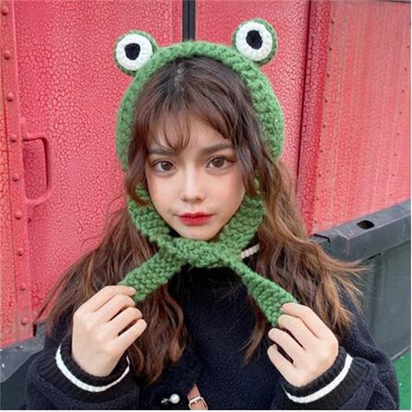 winter women cute green frog hat crochet knitted costume beanie hats cap women gift hip-hop cap pgraphy prop party gc1567, Blue;gray
winter women cute green frog hat crochet knitted costume beanie hats cap women gift hip-hop cap pgraphy prop party gc1567, Blue;gray