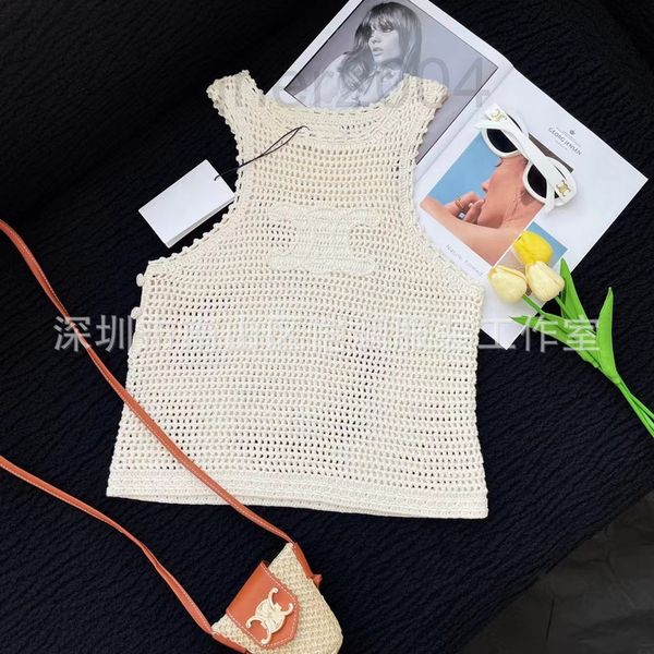 women's t-shirt designer shenzhen nanyou ce's new spring and summer 2022 triumphal arch hollow knitted vest kp6t, White
women's t-shirt designer shenzhen nanyou ce's new spring and summer 2022 triumphal arch hollow knitted vest kp6t, White