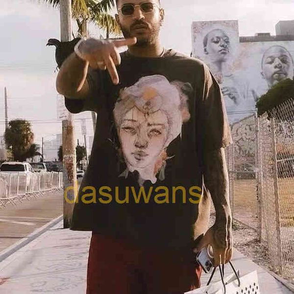 star designer men t shirts loose shirt oversize men and women shirts hip hop fashion t shirt retro cotton painted shirt hu43, White;black
star designer men t shirts loose shirt oversize men and women shirts hip hop fashion t shirt retro cotton painted shirt hu43, White;black