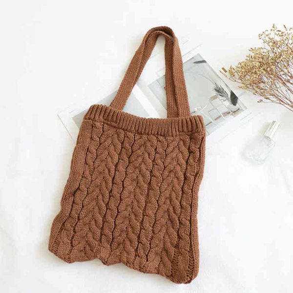 shopping bags autumn and winter korean version of wenyi sen series wool tote bag knitting handbag simple casual one shoulder women's ba
shopping bags autumn and winter korean version of wenyi sen series wool tote bag knitting handbag simple casual one shoulder women's ba