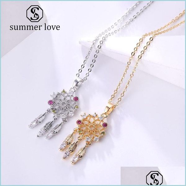 pendant necklaces new womens dream catcher leaf feather tasssel pendant necklace round hollow copper inlaid zircon clavicle ch sport1 dhfiq, Silver
pendant necklaces new womens dream catcher leaf feather tasssel pendant necklace round hollow copper inlaid zircon clavicle ch sport1 dhfiq, Silver