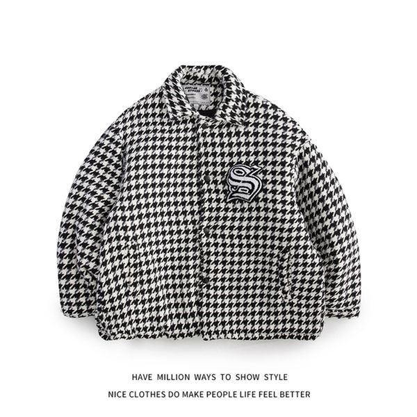 womens down parkas hip hop jacket women thick warm winter plaid embroid letter woman bf style casual man bomber coat couple street 220902, Black
womens down parkas hip hop jacket women thick warm winter plaid embroid letter woman bf style casual man bomber coat couple street 220902, Black