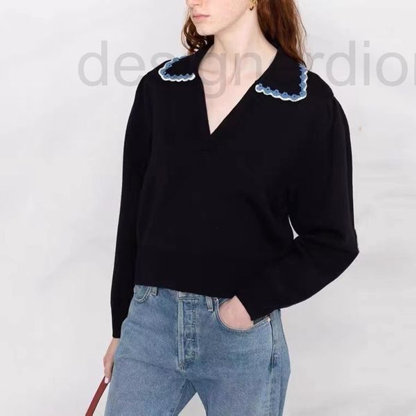 women's sweaters designer fadan s family 2022 fashion spring summer casual sweater lace doll neck bubble sleeve head women 3gbo, White;black
women's sweaters designer fadan s family 2022 fashion spring summer casual sweater lace doll neck bubble sleeve head women 3gbo, White;black