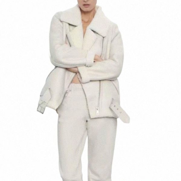 women's leather & faux leather women's leather & faux winter lamb jacket women lambs wool fur collar pu moto zipper warm thick out, Black
women's leather & faux leather women's leather & faux winter lamb jacket women lambs wool fur collar pu moto zipper warm thick out, Black