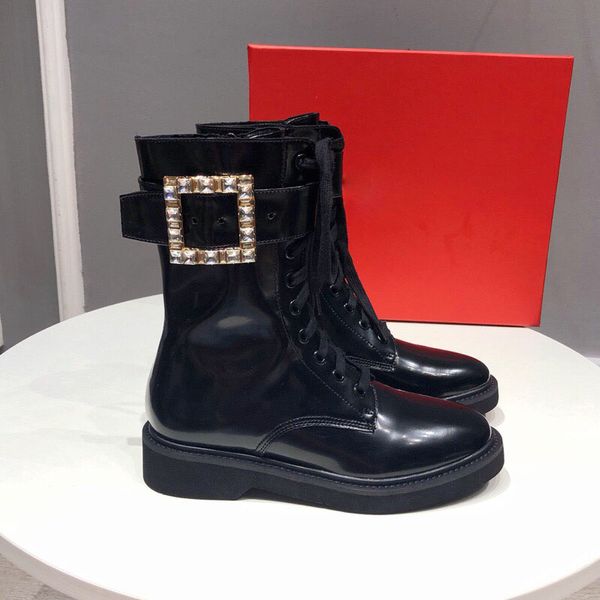 luxury brand designer boots women fashion leather wedding party autumn winter booties metal buckle set with diamonds boot, Black
luxury brand designer boots women fashion leather wedding party autumn winter booties metal buckle set with diamonds boot, Black