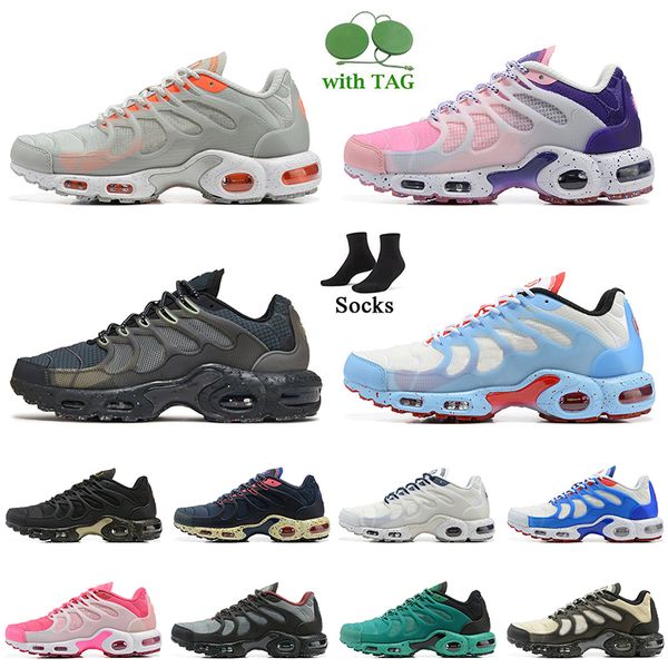 2022 fashion women mens tnplus tns running shoes with socks tn terrascape plus black barely volt white blue red purple pink deep grey orange
2022 fashion women mens tnplus tns running shoes with socks tn terrascape plus black barely volt white blue red purple pink deep grey orange