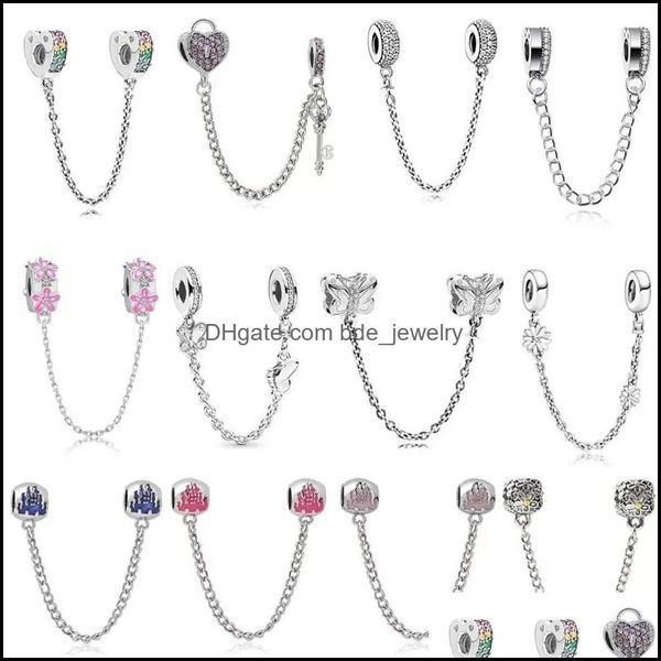 silver sier plated heart butterfly flower safety chains crystal ser charm beads fit orginal pandora bracelet necklaces bdejewelry dhggc, Black
silver sier plated heart butterfly flower safety chains crystal ser charm beads fit orginal pandora bracelet necklaces bdejewelry dhggc, Black