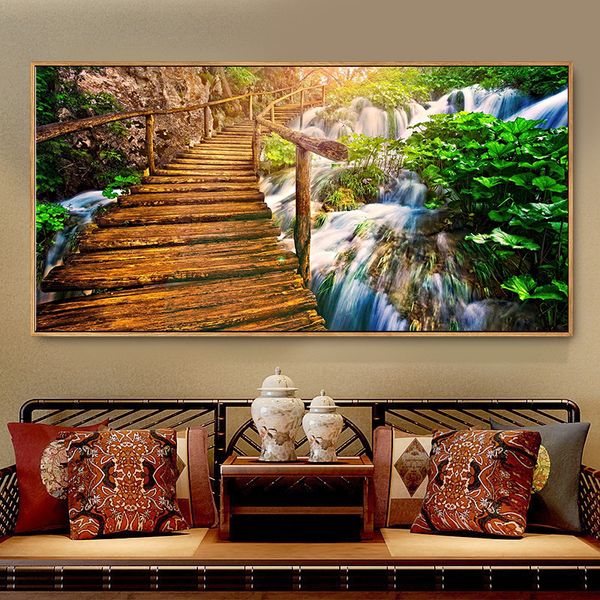 canvas painting print wooden bridge in the mountains oil painting on canvas art wall picture for living room cuadros decoration home decor
canvas painting print wooden bridge in the mountains oil painting on canvas art wall picture for living room cuadros decoration home decor
