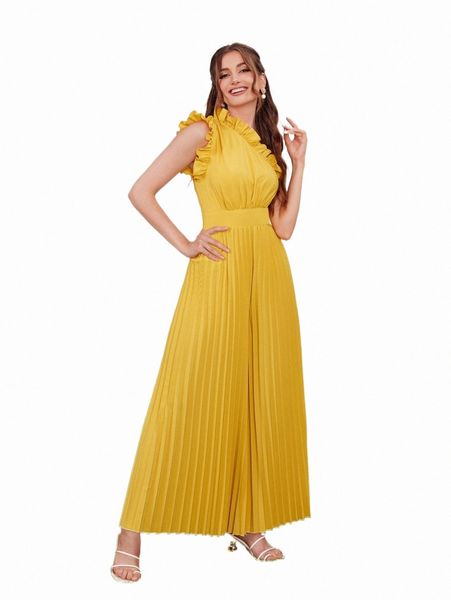 women's jumpsuits & rompers one shoulder ruffle trim pleated wide leg jumpsuit m165#, Black;white
women's jumpsuits & rompers one shoulder ruffle trim pleated wide leg jumpsuit m165#, Black;white