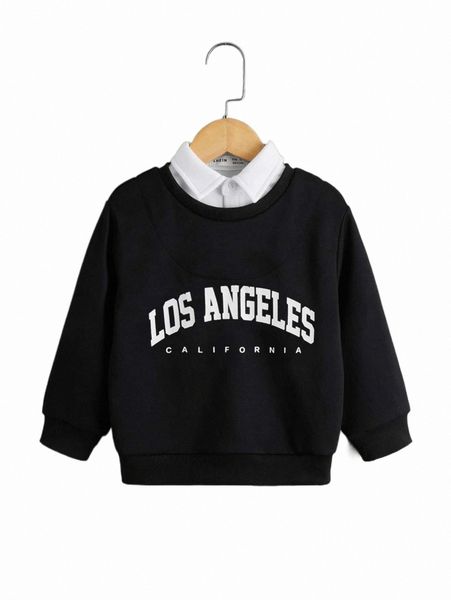 others apparel toddler boys letter graphic contrast collar sweatshirt i5vw#, Black;white
others apparel toddler boys letter graphic contrast collar sweatshirt i5vw#, Black;white