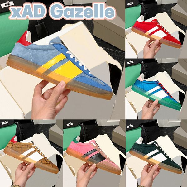 luxury xad gazelle sneaker mens causl shoes white suede blue silk pink green velvet beige ebony canvas men women low designer sneakers train, Black
luxury xad gazelle sneaker mens causl shoes white suede blue silk pink green velvet beige ebony canvas men women low designer sneakers train, Black