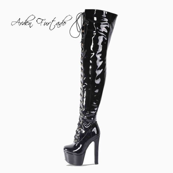boots arden furtado fashion women's shoes winter red elegant zipper cross tied round toe platform over the knee thigh high 220906, Black
boots arden furtado fashion women's shoes winter red elegant zipper cross tied round toe platform over the knee thigh high 220906, Black