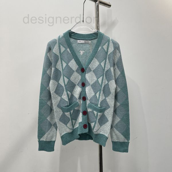 women's hoodies & sweatshirts designer genuine family d 2022ss early autumn v-neck prismatic lattice bee embroidery sweater long sleeve, Black
women's hoodies & sweatshirts designer genuine family d 2022ss early autumn v-neck prismatic lattice bee embroidery sweater long sleeve, Black