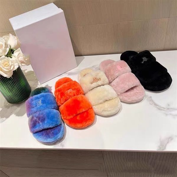 luxury designer mules women slippers wool slide winter fur fluffy furry leopard sandals warm slides fuzzy girl flip flop flat slipper, Black
luxury designer mules women slippers wool slide winter fur fluffy furry leopard sandals warm slides fuzzy girl flip flop flat slipper, Black