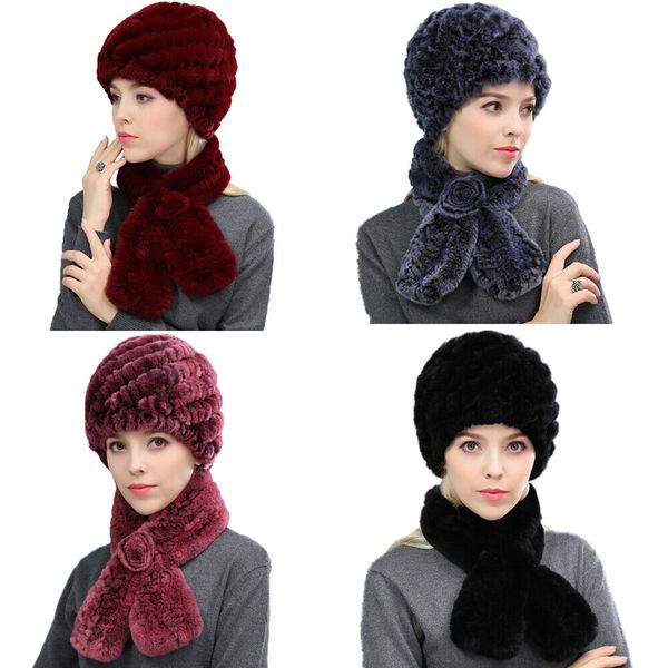 winter warm fur scarf hats sets rex rabbit fur beanie cap neckerchief for women, Blue;gray
winter warm fur scarf hats sets rex rabbit fur beanie cap neckerchief for women, Blue;gray