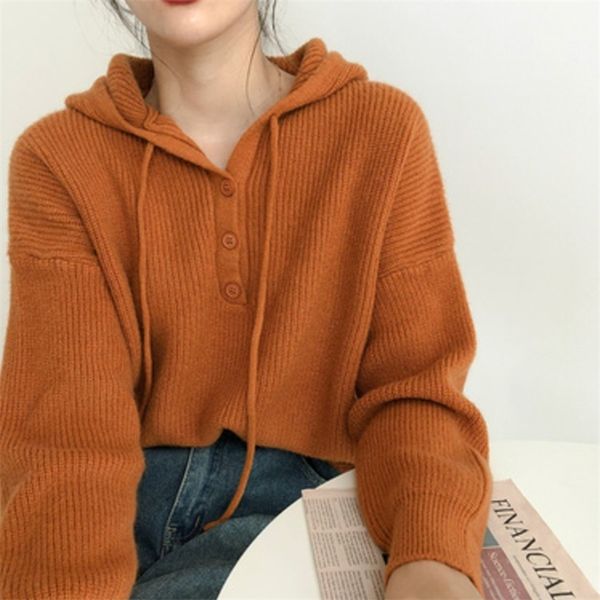women's sweaters women's autumn and winter lazy wind hooded pullover sweater fashion temperament sweater solid color casual versat, White;black
women's sweaters women's autumn and winter lazy wind hooded pullover sweater fashion temperament sweater solid color casual versat, White;black