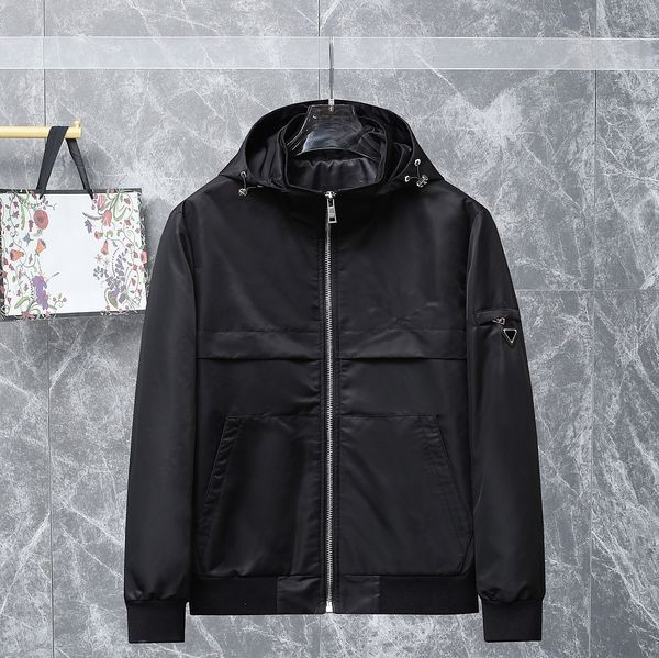 autumn winter men s hoodies classic casual jacket cuff lens design metal triangle embroidery imported renewable parachute nylon fabric lette, Black;brown
autumn winter men s hoodies classic casual jacket cuff lens design metal triangle embroidery imported renewable parachute nylon fabric lette, Black;brown