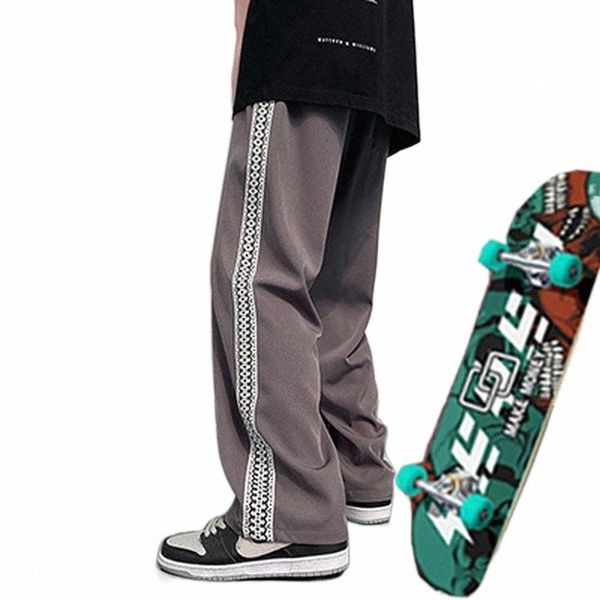 men's pants men's pants casual hip hop drop style wide leg straight high street and women's overalls skateboard 919f#, Black
men's pants men's pants casual hip hop drop style wide leg straight high street and women's overalls skateboard 919f#, Black