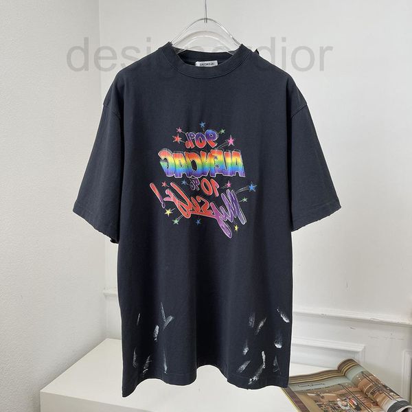 women's t-shirt designer genuine paris home b hole gradient rainbow star splash ink men's and women's short sleeve casual tre, White
women's t-shirt designer genuine paris home b hole gradient rainbow star splash ink men's and women's short sleeve casual tre, White