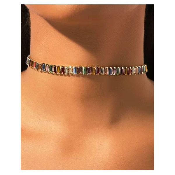 european and american fashion trend choker chokers ladies temperament elegant color rhinestone necklace wedding party jewelry gift ac5, Golden;silver
european and american fashion trend choker chokers ladies temperament elegant color rhinestone necklace wedding party jewelry gift ac5, Golden;silver