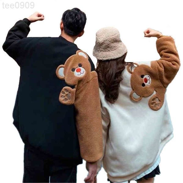 2021 hoodies autumn harajuku men round neck flocking cartoon bear fleece long sleeves hoodies couple matching outwear, Black
2021 hoodies autumn harajuku men round neck flocking cartoon bear fleece long sleeves hoodies couple matching outwear, Black