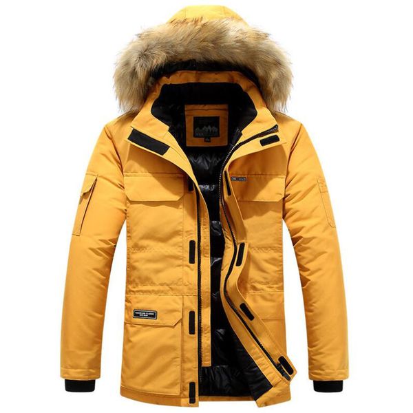 men's down parkas winter thicken jacket cotton clothing long hooded removable collar trend coats casacos men fashion down parkas plus s, Black
men's down parkas winter thicken jacket cotton clothing long hooded removable collar trend coats casacos men fashion down parkas plus s, Black