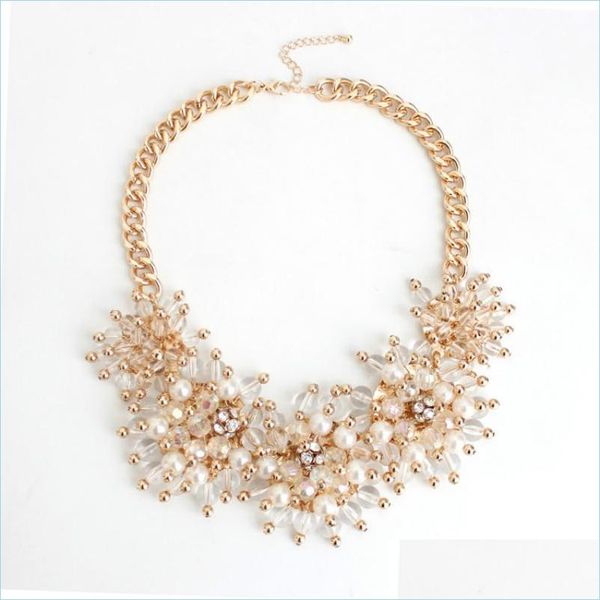 chokers chokers exaggerated white pearl clear crystal statement choker necklace euramerican fashion elegant personalized party jewelr dhkwu, Golden;silver 
chokers chokers exaggerated white pearl clear crystal statement choker necklace euramerican fashion elegant personalized party jewelr dhkwu, Golden;silver