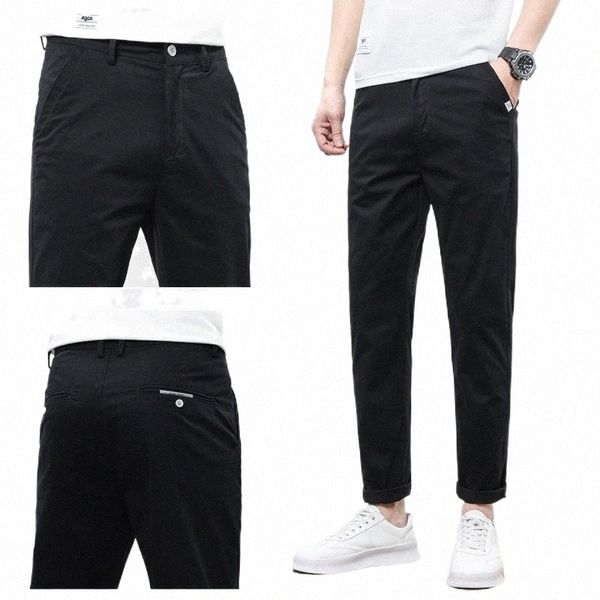 men's pants men's pants 5 colors spring and summer slim casual fashion business cotton brand thin trousers classic style h42e#, Black
men's pants men's pants 5 colors spring and summer slim casual fashion business cotton brand thin trousers classic style h42e#, Black