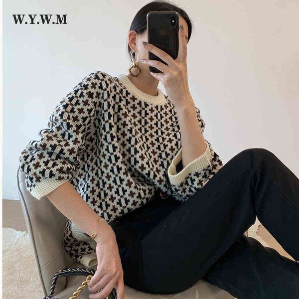 women's sweaters wywm loose o-neck printed long sleeve knitted sweater women casual patchwork split harajuku pullover female vintage kn, White;black
women's sweaters wywm loose o-neck printed long sleeve knitted sweater women casual patchwork split harajuku pullover female vintage kn, White;black
