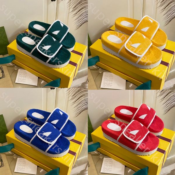 woman platform slippers clover logo joint women sandals classic luxury suede slippers platforms open toe sandal embossed non-slip outsole wi, Black
woman platform slippers clover logo joint women sandals classic luxury suede slippers platforms open toe sandal embossed non-slip outsole wi, Black