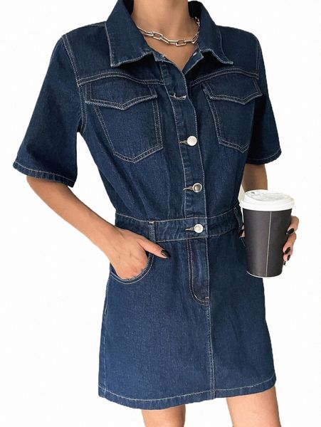 casual dresses dazy flap pocket button front denim shirt dress t3ar#, Black;gray
casual dresses dazy flap pocket button front denim shirt dress t3ar#, Black;gray