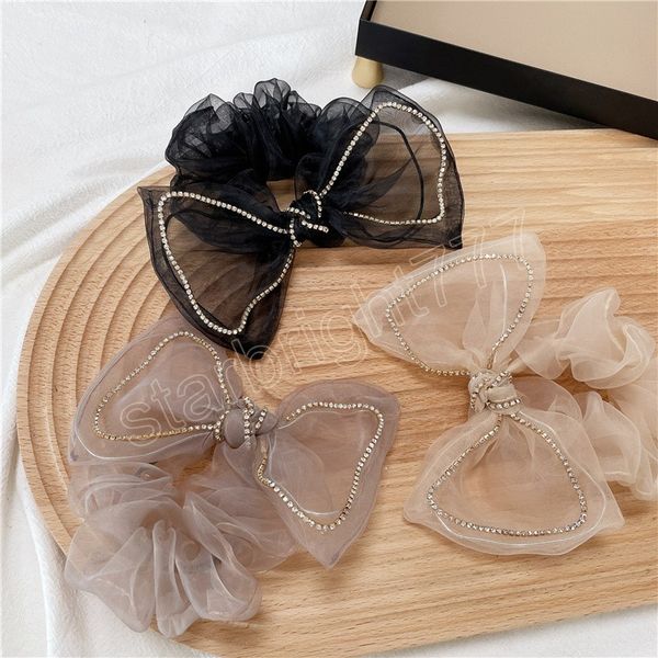 fashion bow scrunchies temperament elastic hair bands ponytail holder rubber band for girls women hair accessories, Slivery;white
fashion bow scrunchies temperament elastic hair bands ponytail holder rubber band for girls women hair accessories, Slivery;white