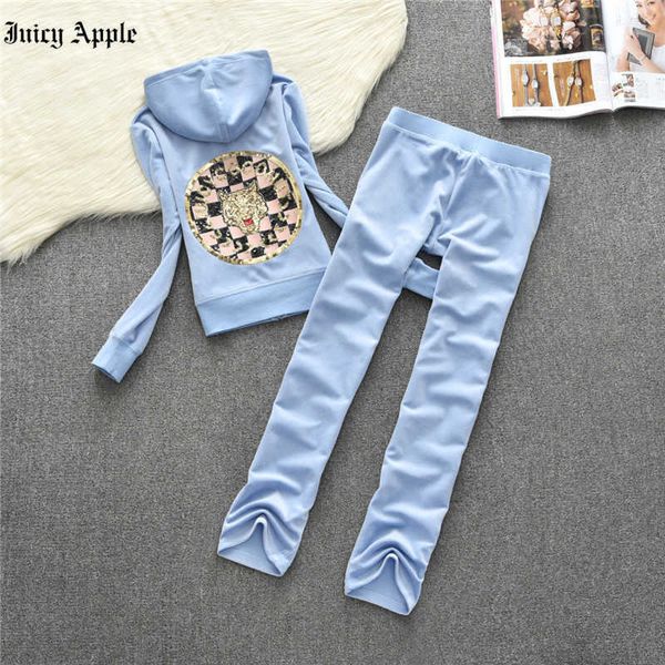 juicy apple women's tracksuits 2022 new autumn set lady sportswear suit two piece set jumpsuit long sleeve hoodies and pants, Gray
juicy apple women's tracksuits 2022 new autumn set lady sportswear suit two piece set jumpsuit long sleeve hoodies and pants, Gray