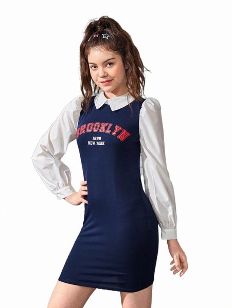 others apparel teen girls letter graphic contrast collar fitted dress u2uf#, Black;white
others apparel teen girls letter graphic contrast collar fitted dress u2uf#, Black;white