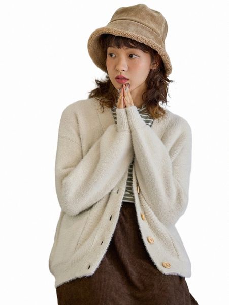 women's sweaters dazy dual pocket drop shoulder cardigan l9ze#, White;black