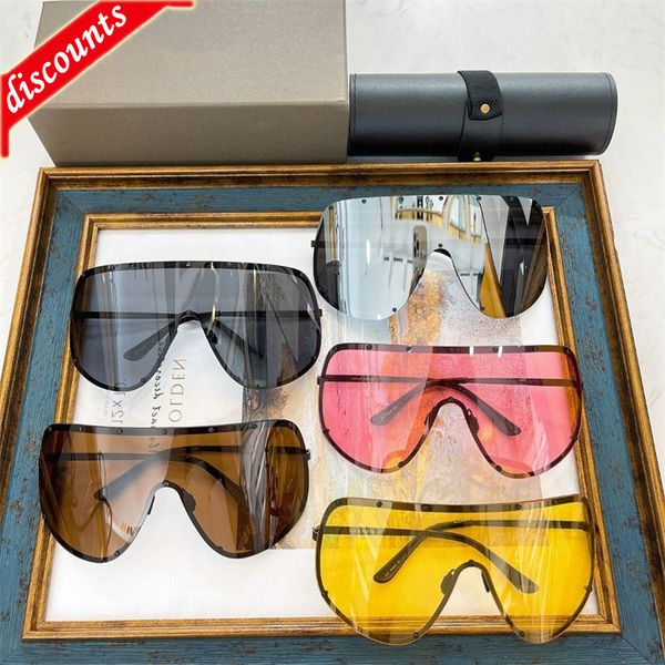 designer sunglasses new style metal goggl large frame polarized eye protection integrated lens liu yifei's same, White;black
designer sunglasses new style metal goggl large frame polarized eye protection integrated lens liu yifei's same, White;black
