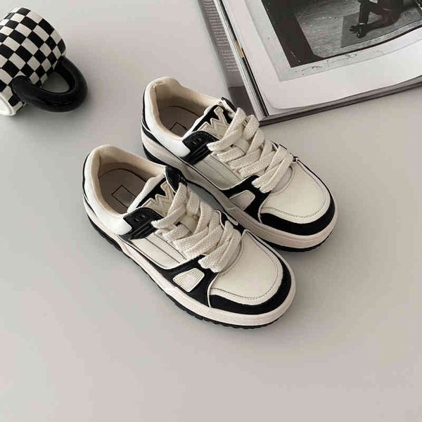 casual shoes miss bao low 2022 korean autumn new round head youth lace up thick bottom casual versatile board shoes, Black
casual shoes miss bao low 2022 korean autumn new round head youth lace up thick bottom casual versatile board shoes, Black