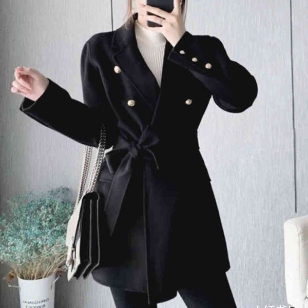 women's jackets french autumn winter british double breasted belt wool suit jacket mfpou004, Black;brown
women's jackets french autumn winter british double breasted belt wool suit jacket mfpou004, Black;brown