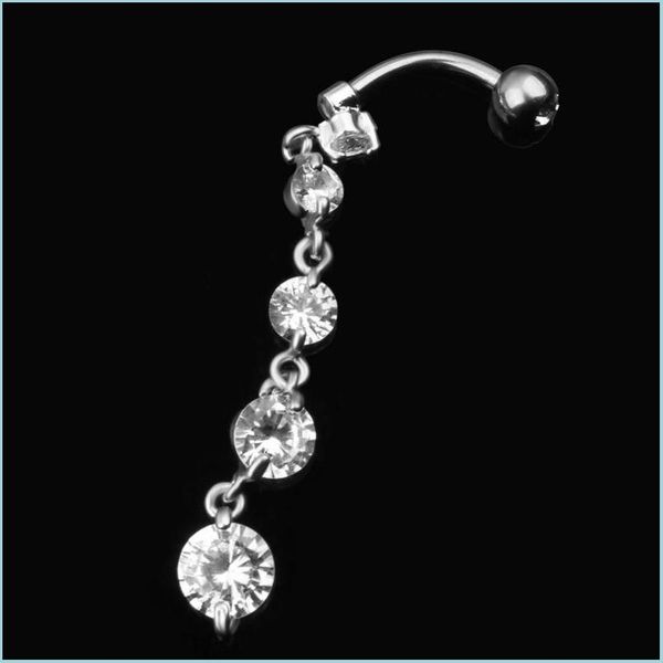 navel bell button rings stainless steel zircon long dangle round rhinestone navel belly ring button bar barbell rings pi bdejewelry dhmou, Silver
navel bell button rings stainless steel zircon long dangle round rhinestone navel belly ring button bar barbell rings pi bdejewelry dhmou, Silver