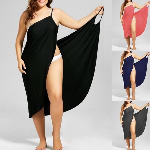 casual dresses splus size summer beach women solid color wrap dress bikini cover up sarongs 220906, Black;gray
casual dresses splus size summer beach women solid color wrap dress bikini cover up sarongs 220906, Black;gray