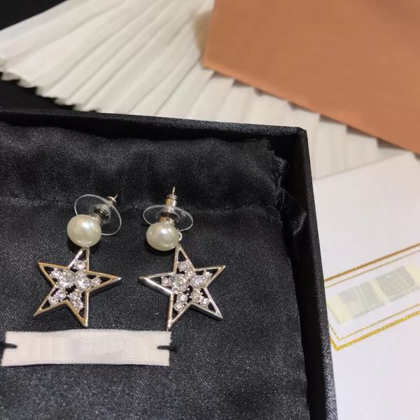 designer silver ear stud luxury jewelry full diamonds star pendant wedding party mens womens earrings dress ornaments with box, Golden;silver
designer silver ear stud luxury jewelry full diamonds star pendant wedding party mens womens earrings dress ornaments with box, Golden;silver