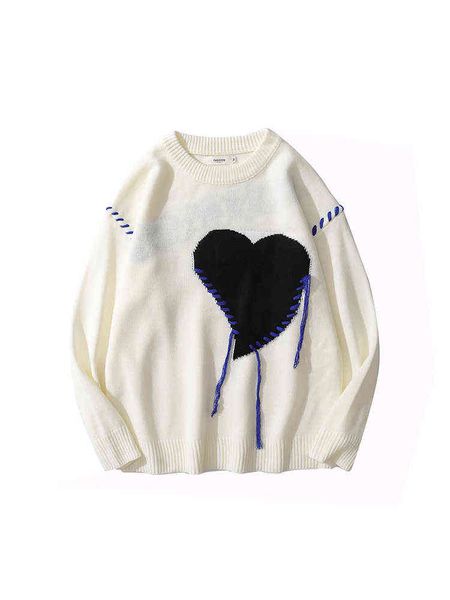 women's sweaters harajuku love pattern knitted sweater letter punk rock black white gothic vintage sweater women cute streetwear pullov, White;black
women's sweaters harajuku love pattern knitted sweater letter punk rock black white gothic vintage sweater women cute streetwear pullov, White;black