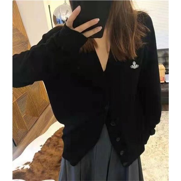 women's sweaters creative embroidery thin cashmere knit cardigan women fall loose lazy v-neck sweater coat black cardigan 220906, White;black
women's sweaters creative embroidery thin cashmere knit cardigan women fall loose lazy v-neck sweater coat black cardigan 220906, White;black
