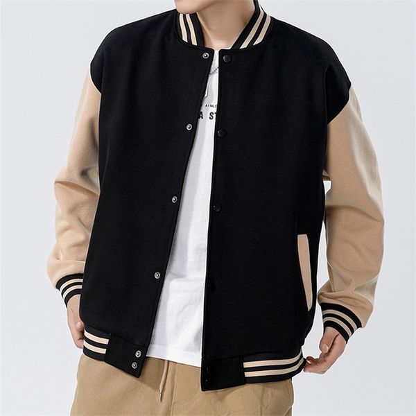 mens jackets autumn mens bomber jackets casual male baseball outwear fashion male warm windbreaker jacket men korean outdoor jackets 220906, Black;brown
mens jackets autumn mens bomber jackets casual male baseball outwear fashion male warm windbreaker jacket men korean outdoor jackets 220906, Black;brown