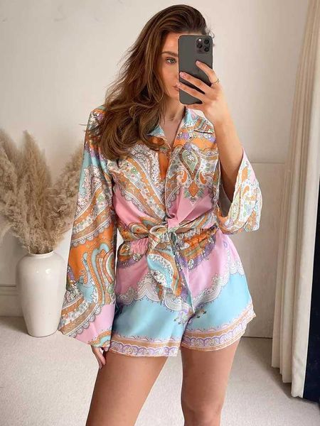 pink shorts set wild sleepwear floral print bow tied front blouse women long, Black;red
pink shorts set wild sleepwear floral print bow tied front blouse women long, Black;red