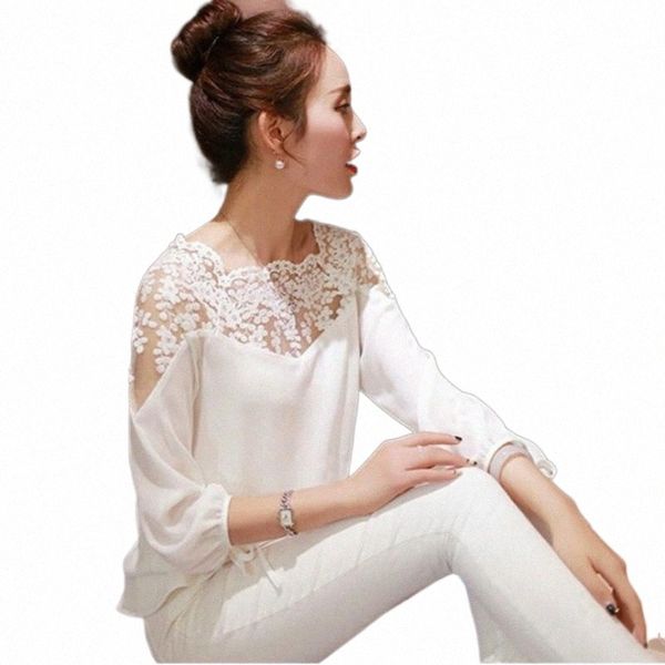 women's blouses & shirts women's blouses & shirts chiffon shirt autumn est sweet hollow three quarter sleeve stitching lace blouse, White
women's blouses & shirts women's blouses & shirts chiffon shirt autumn est sweet hollow three quarter sleeve stitching lace blouse, White