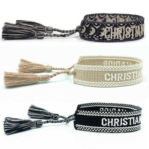 jewelry handmade signature embroidered color cotton bracelet women's men woven tassel adjustable bracelet lover gift x0710309h, Black
jewelry handmade signature embroidered color cotton bracelet women's men woven tassel adjustable bracelet lover gift x0710309h, Black