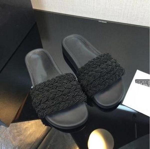 " designer luxury ladies outdoor shoes mules ladies woven knit sandals black white slippers ladies slide beach casual
" designer luxury ladies outdoor shoes mules ladies woven knit sandals black white slippers ladies slide beach casual